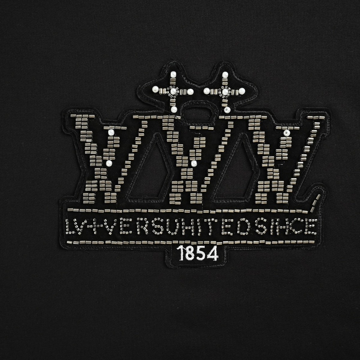 Louis Vuitton Beaded Embroidered Crewneck Sweatshirt | Black