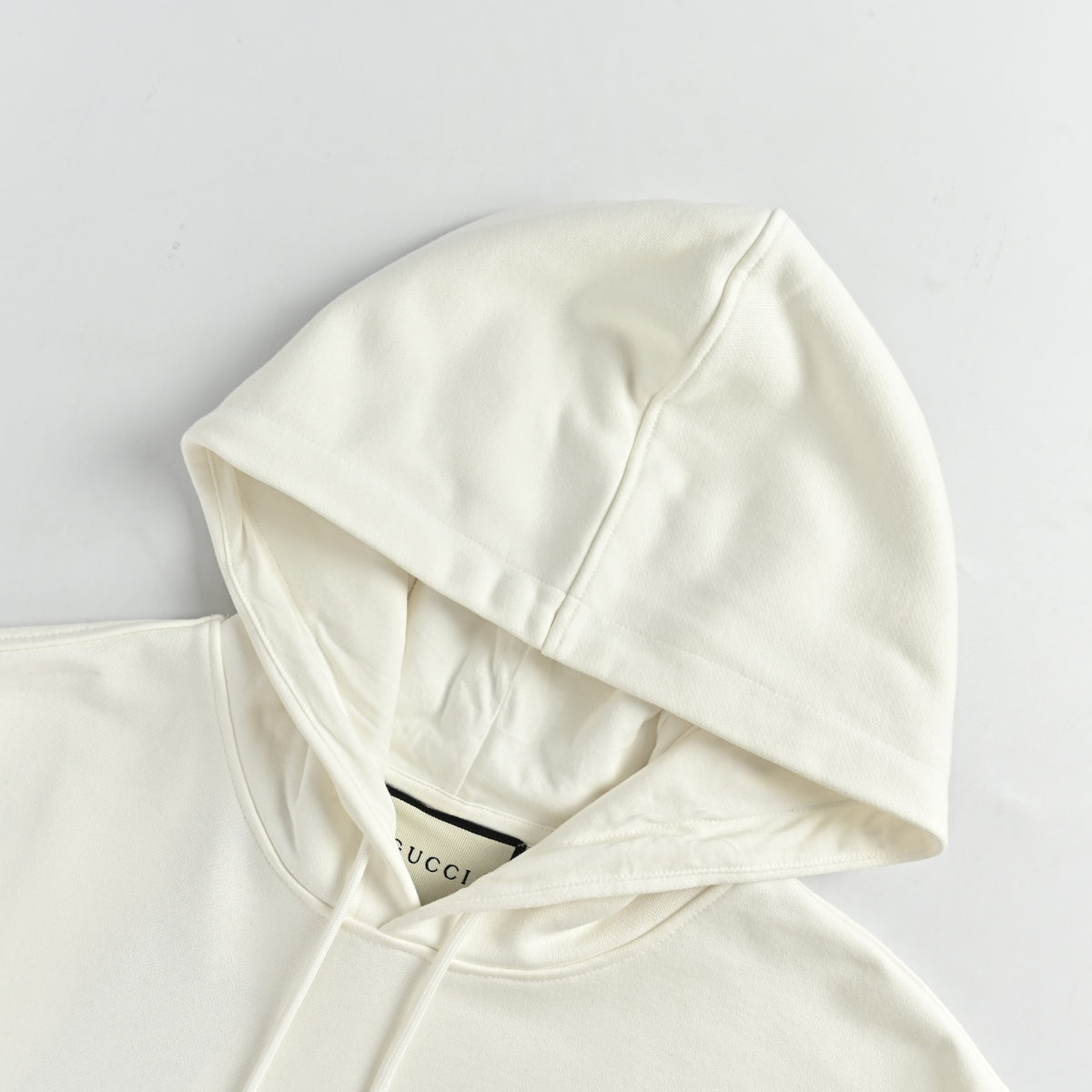 Gucci Raised Double G Embroidered Pullover Hoodie | Ivory