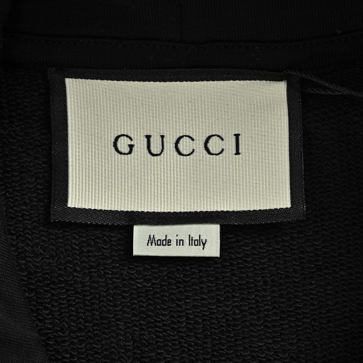 Gucci Raised Double G Embroidered Pullover Hoodie | Black