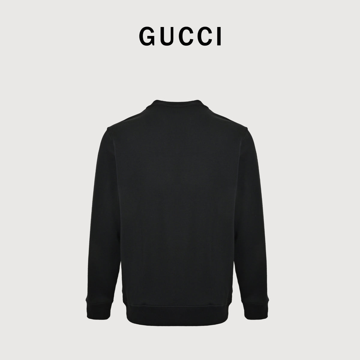 Gucci Retro Lettering Crewneck Sweatshirt | Black