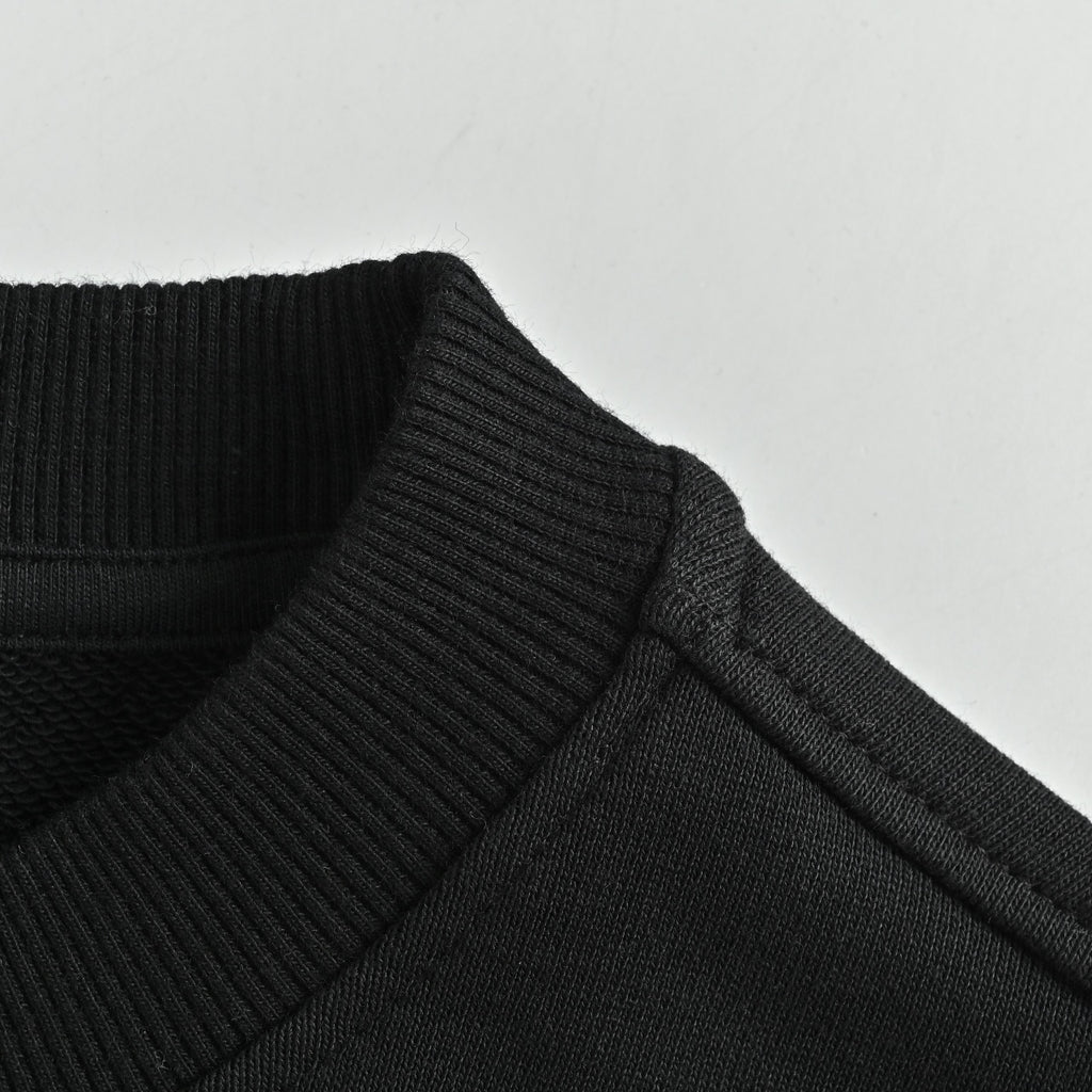 Gucci Retro Lettering Crewneck Sweatshirt | Black