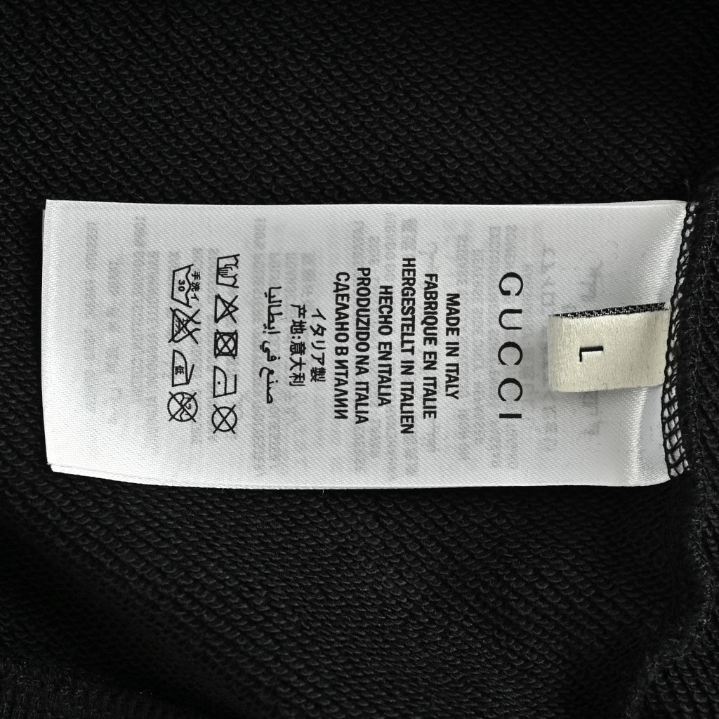 Gucci Retro Lettering Crewneck Sweatshirt | Black