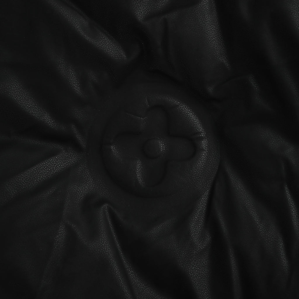 Louis Vuitton Embossed Monogram Hooded Down Vest | Black