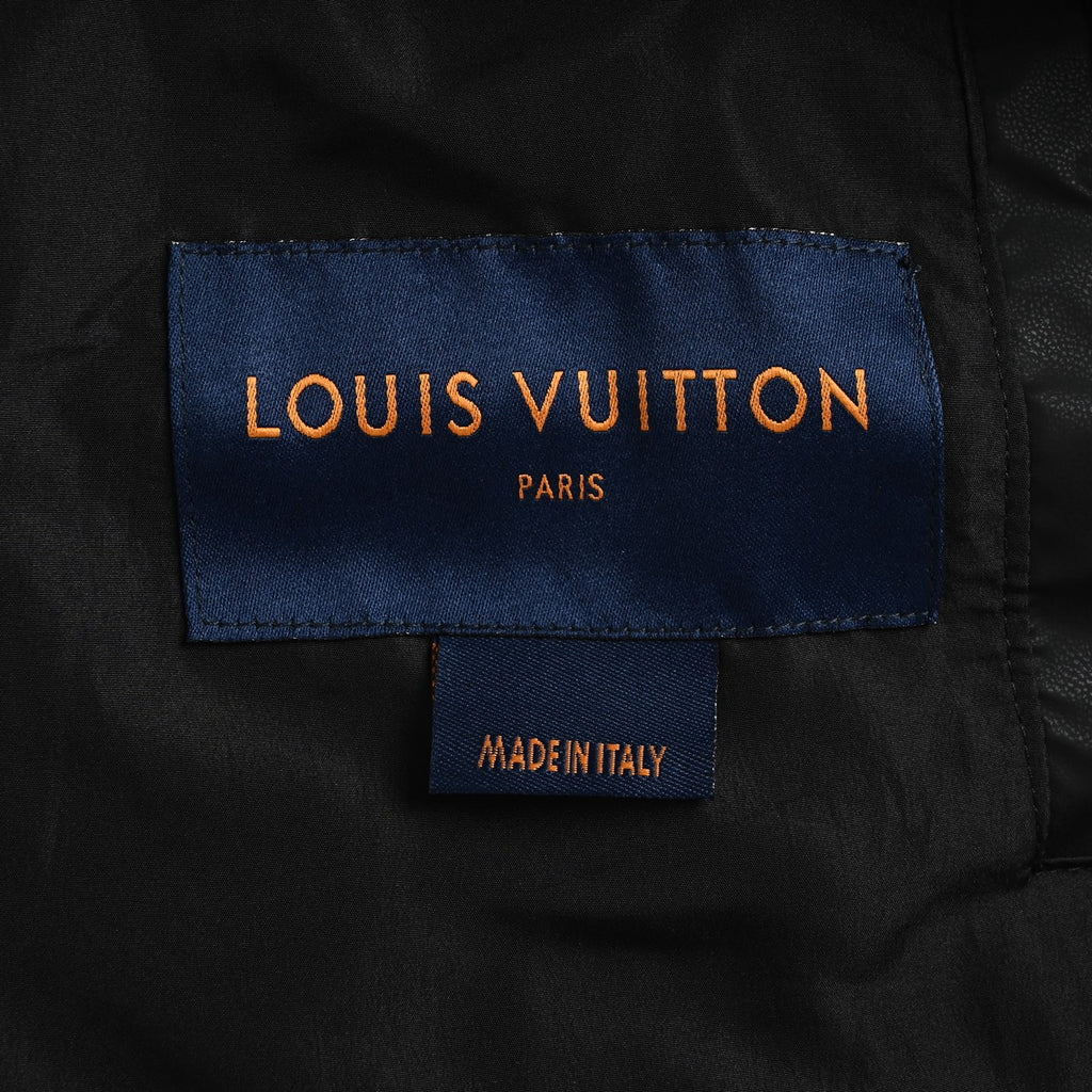 Louis Vuitton Embossed Monogram Hooded Down Vest | Black