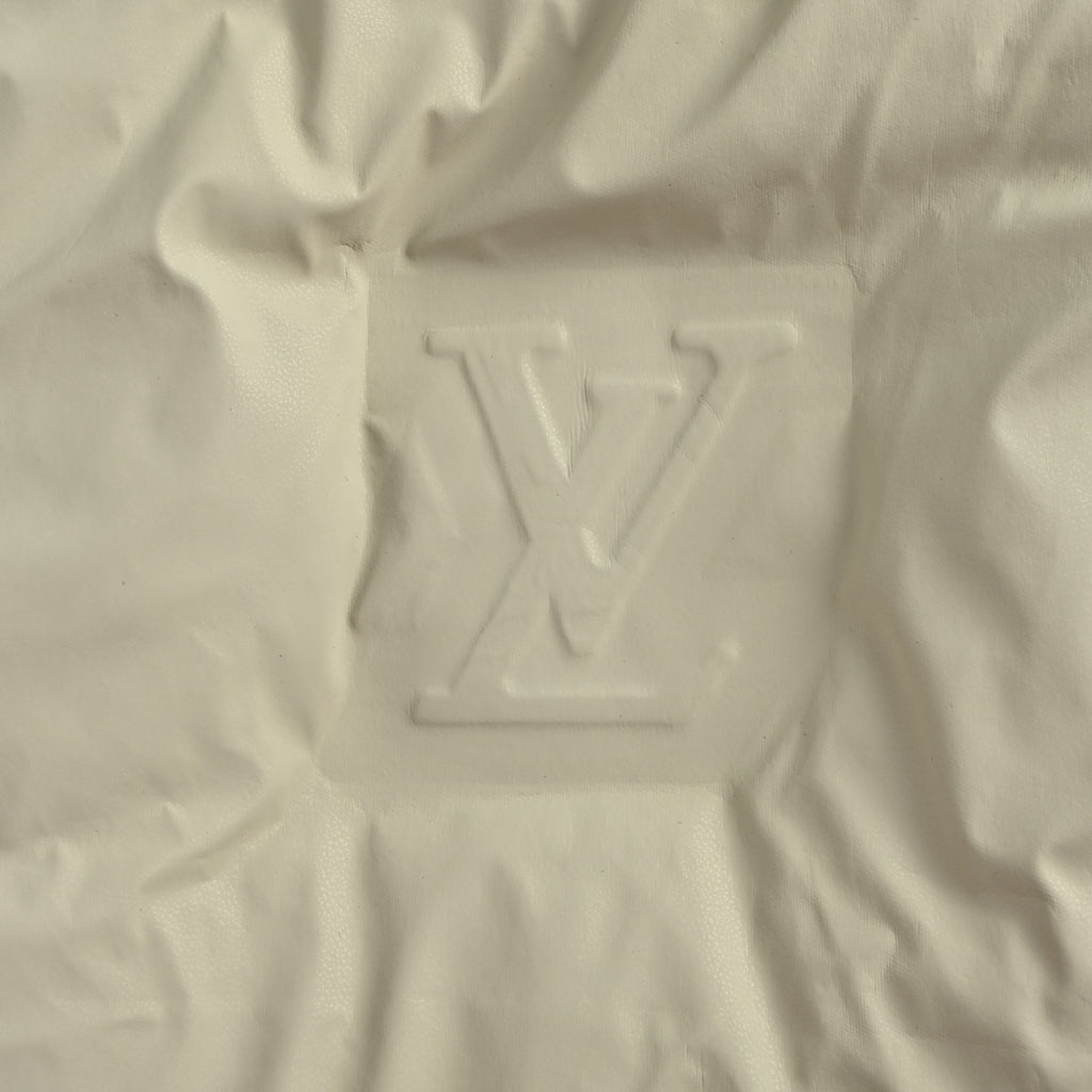 Louis Vuitton Embossed Monogram Hooded Down Vest | Light Beige