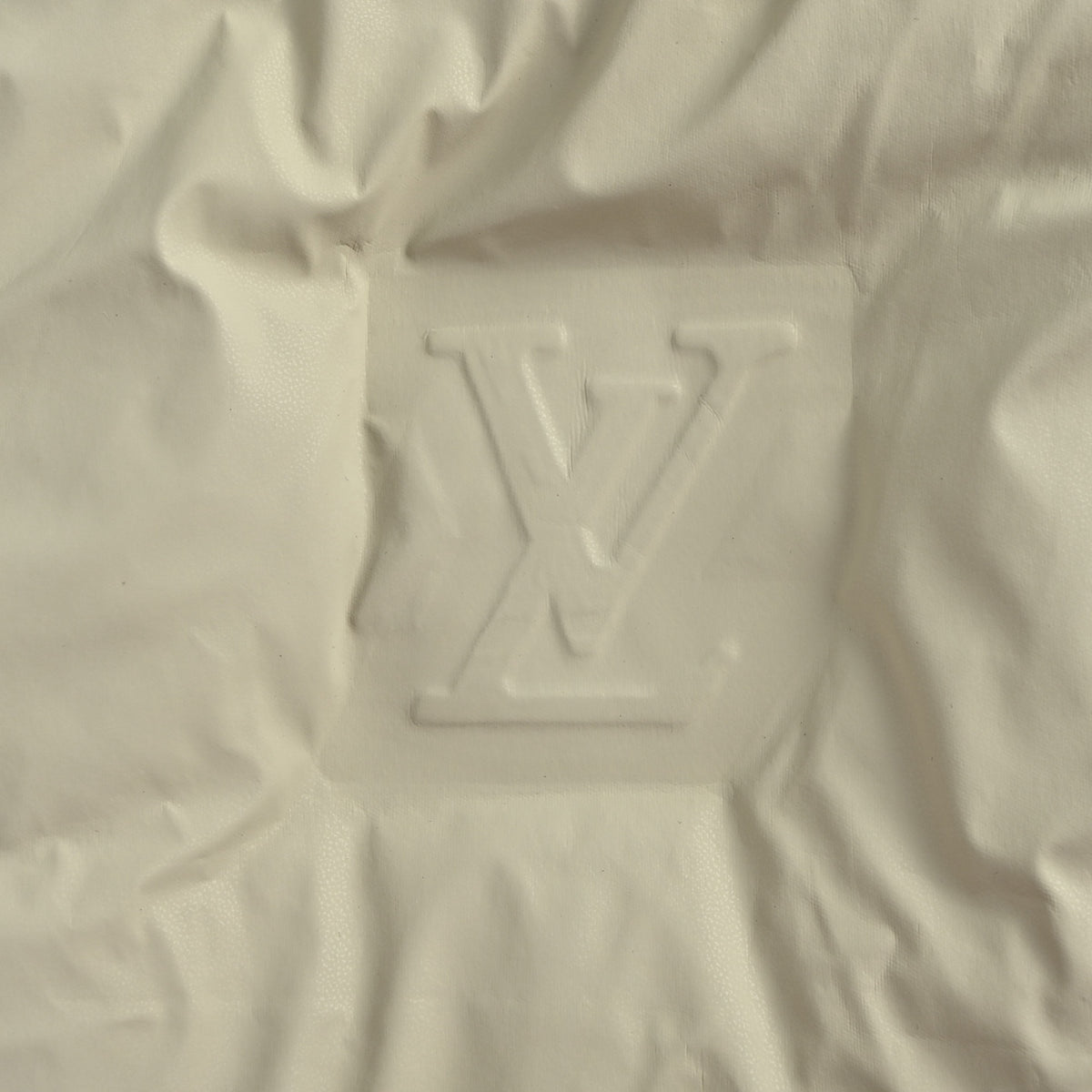 Louis Vuitton Embossed Monogram Hooded Down Vest | Light Beige