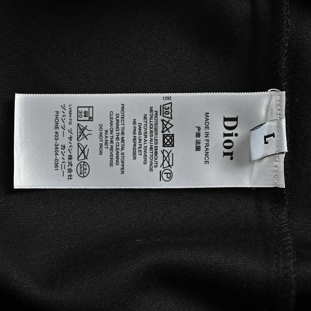 Dior Monogram Stripe Faux-Pocket Crewneck Sweatshirt | Black