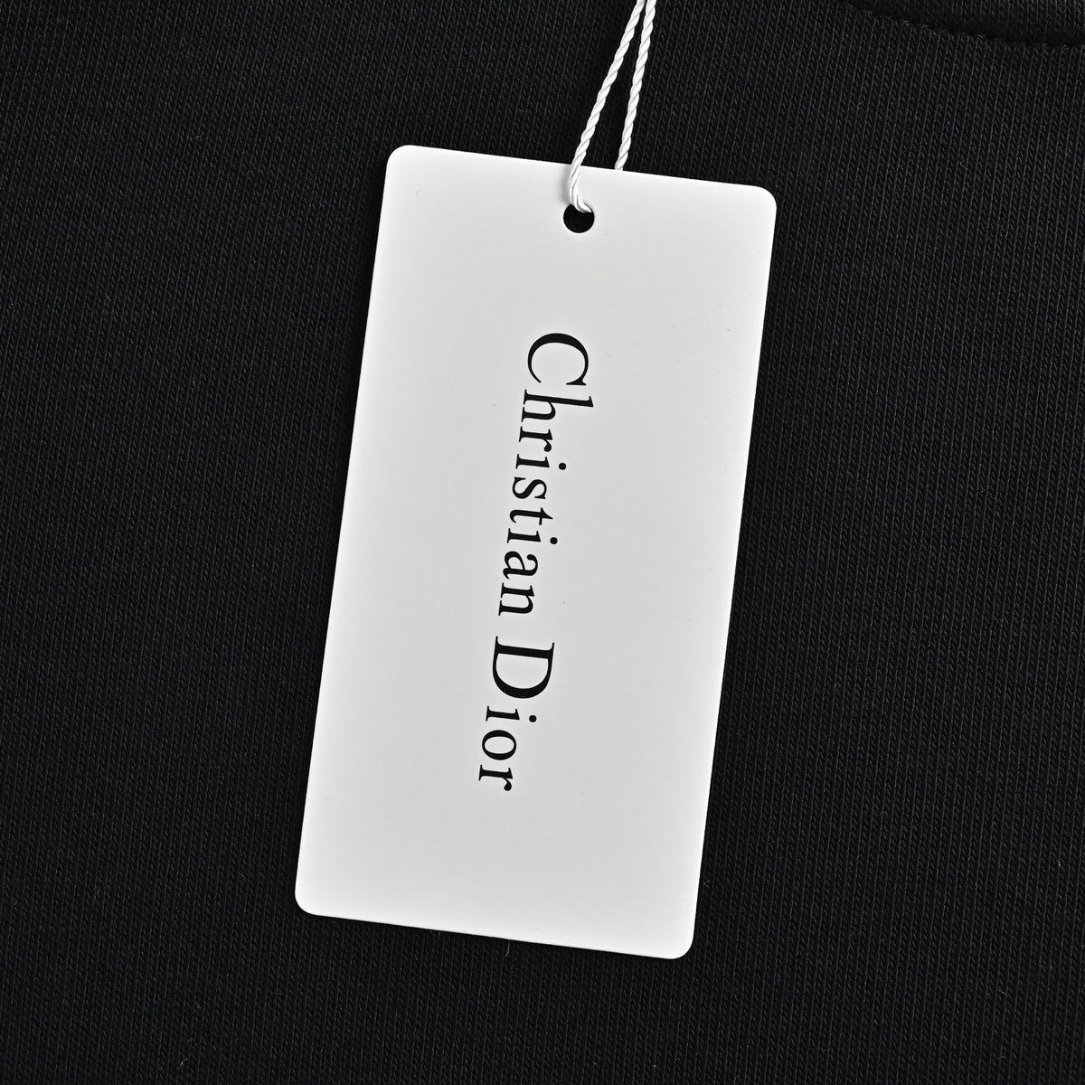 Dior Monogram Stripe Faux-Pocket Crewneck Sweatshirt | Black