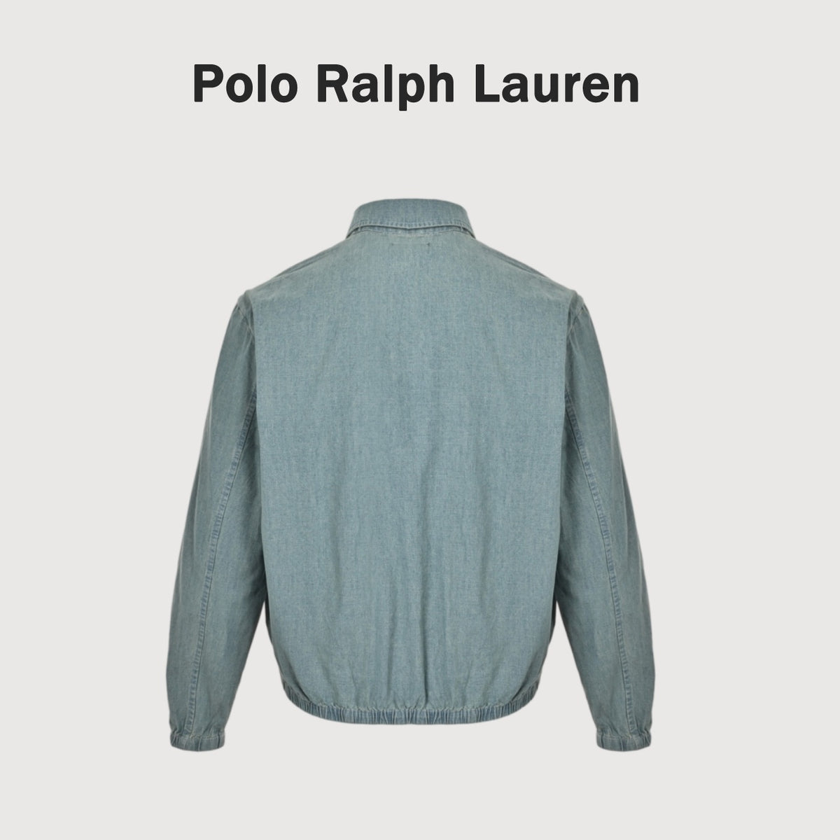 Ralph Lauren Multicolor Logo Embroidered Denim Jacket | Blue-Grey