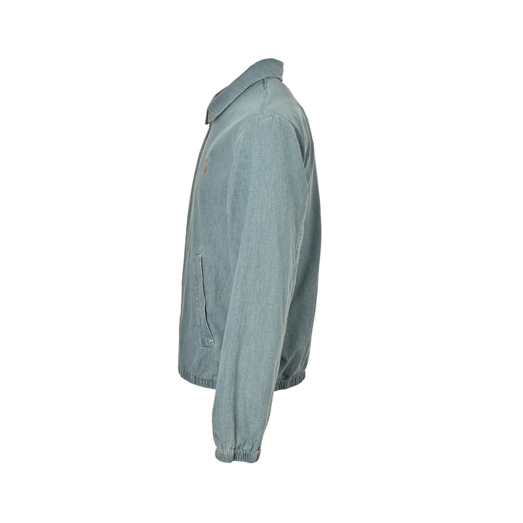 Ralph Lauren Multicolor Logo Embroidered Denim Jacket | Blue-Grey