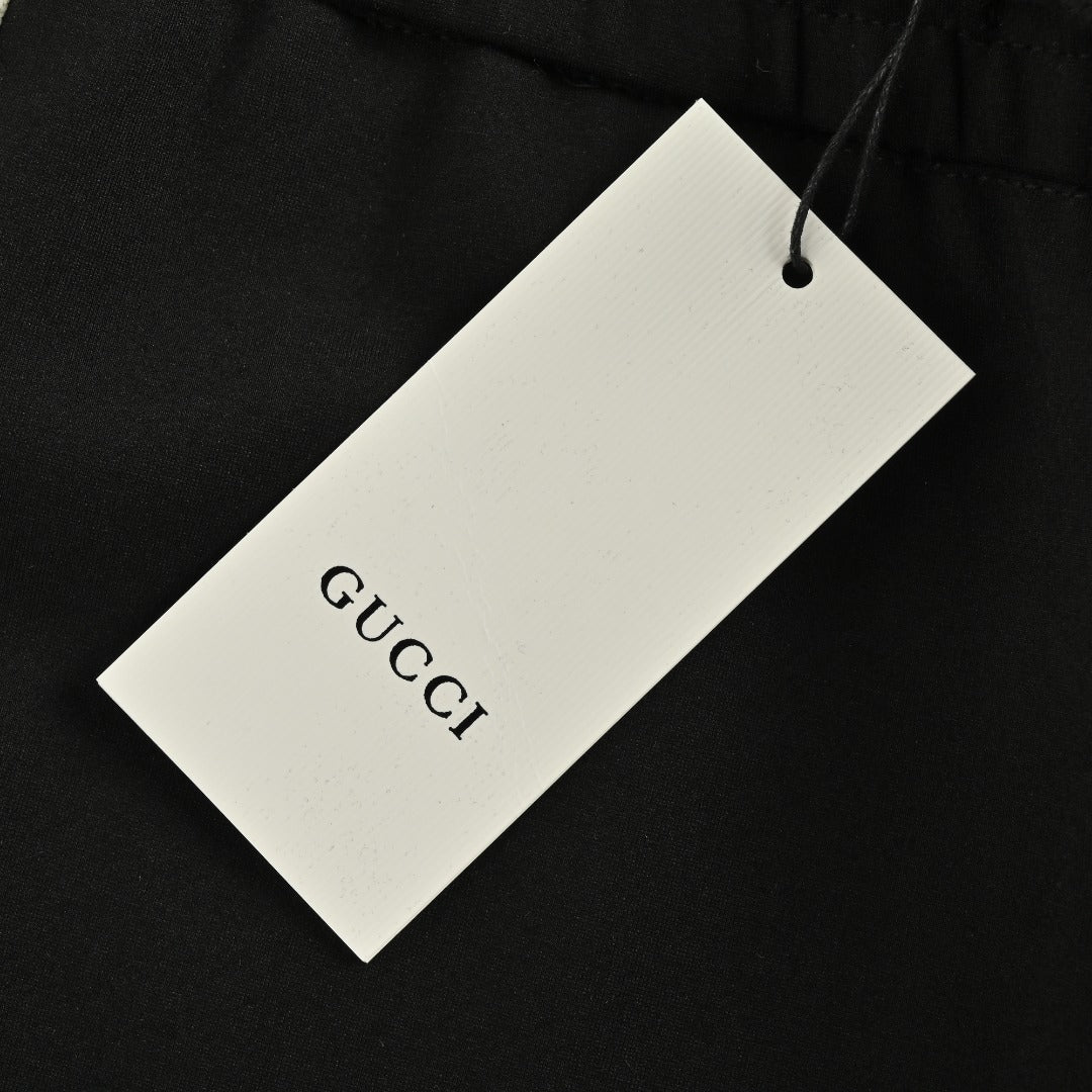 Gucci Unisex Side-Stripe Drawstring Jogger Pants | Black