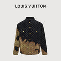Louis Vuitton Campfire Flocked Monogram Padded Denim Jacket