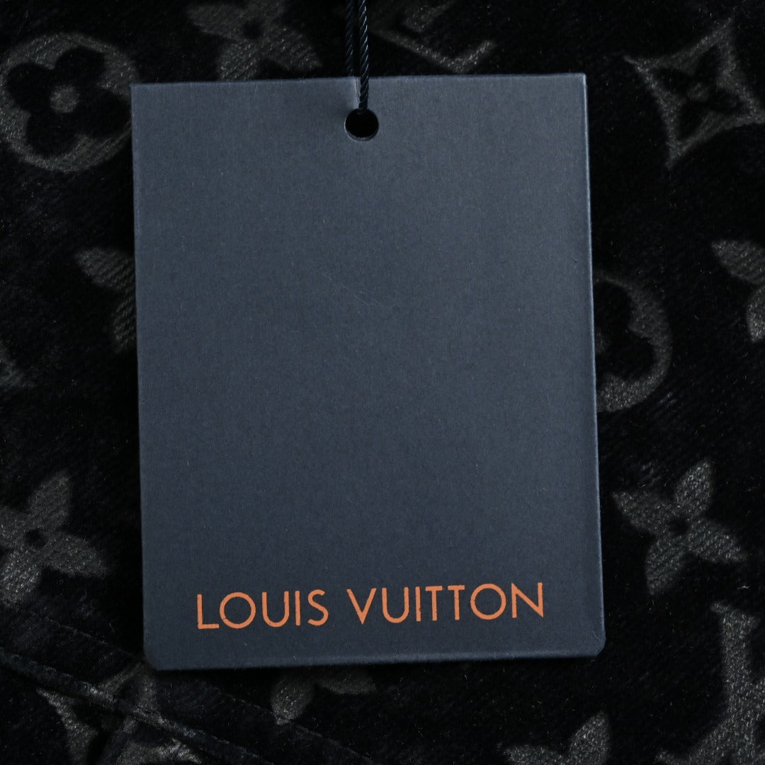 Louis Vuitton Campfire Flocked Monogram Padded Denim Jacket