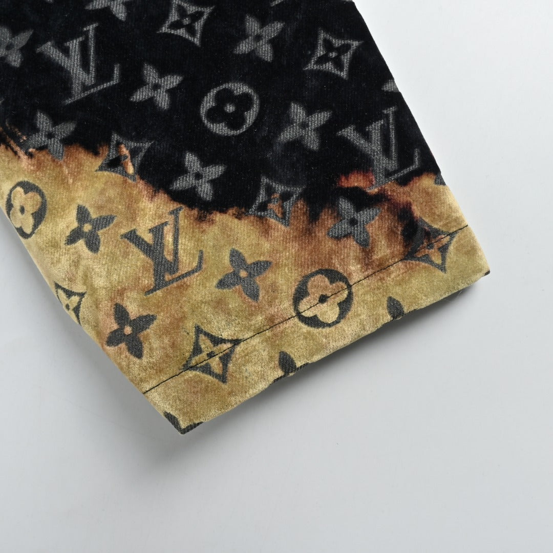 Louis Vuitton Campfire Flocked Monogram Padded Denim Jacket
