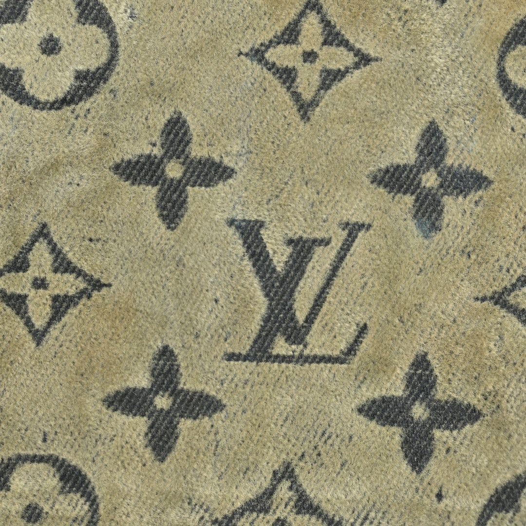 Louis Vuitton Campfire Flocked Monogram Denim Pants