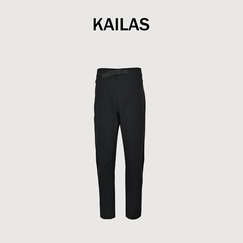 KAILAS Black Belted High-Stretch Quick-Dry Pants