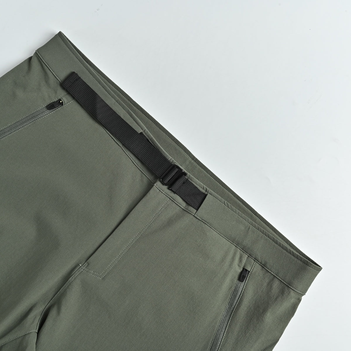 KAILAS Olive Green Belted High-Stretch Quick-Dry Pants