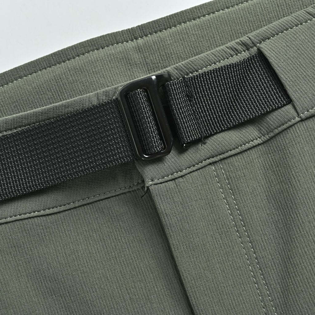KAILAS Olive Green Belted High-Stretch Quick-Dry Pants