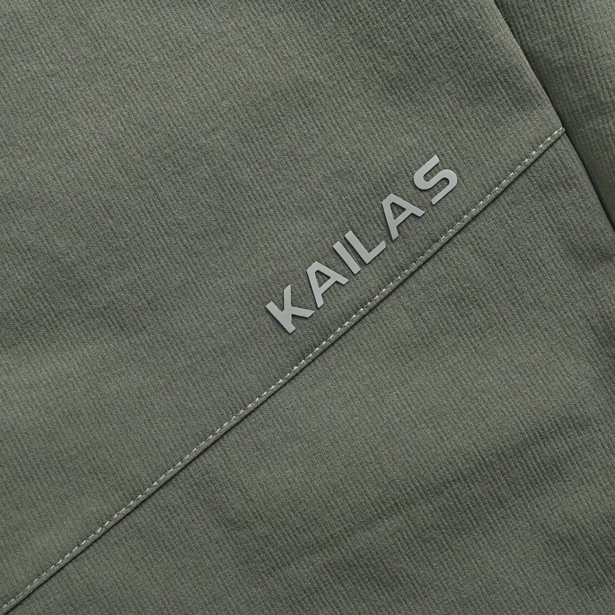 KAILAS Olive Green Belted High-Stretch Quick-Dry Pants