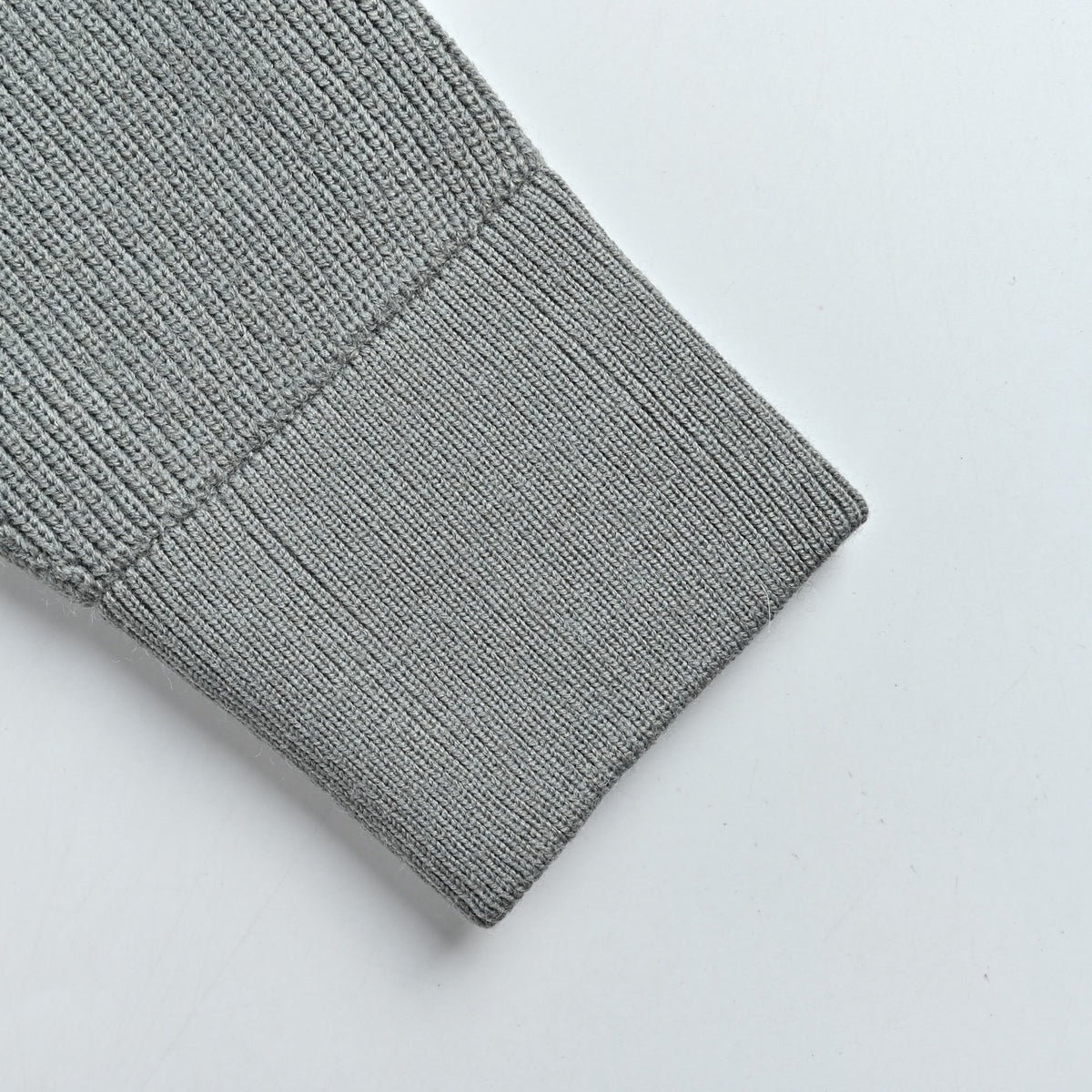 Dior Gray Monogram Knit-Panel Stand-Collar Down Jacket