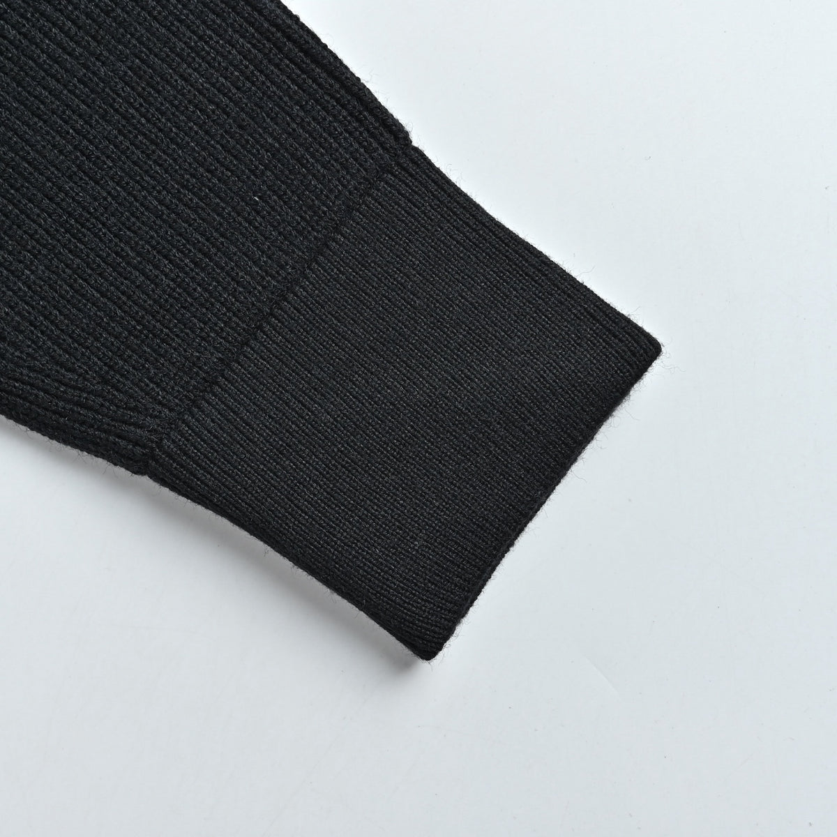Dior Black Monogram Knit-Panel Stand-Collar Down Jacket