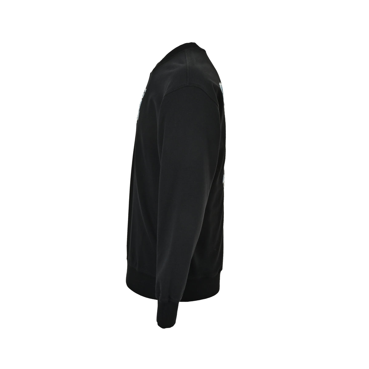 Louis Vuitton Black Denim Appliqué Embroidered Crewneck Sweatshirt