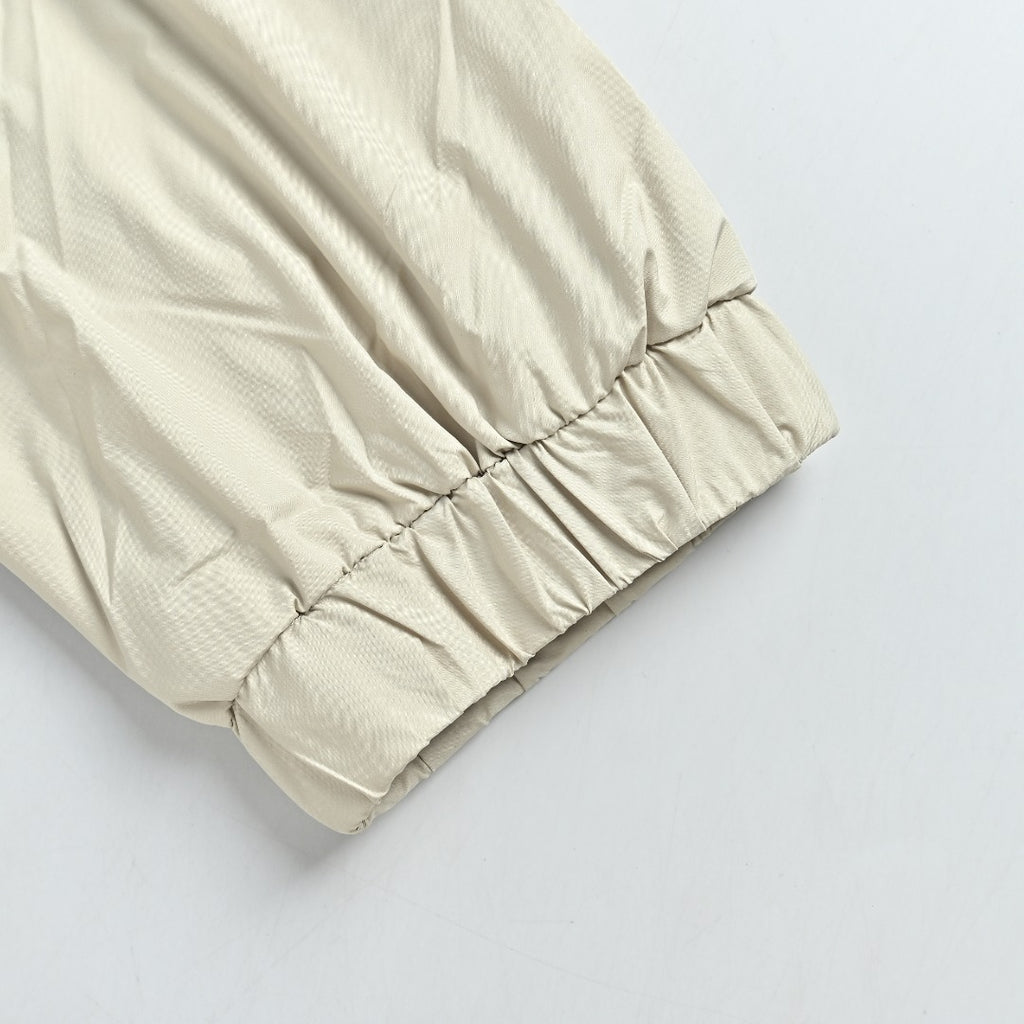 Moncler Off-White Lightweight Hooded Zip-Up Jacket