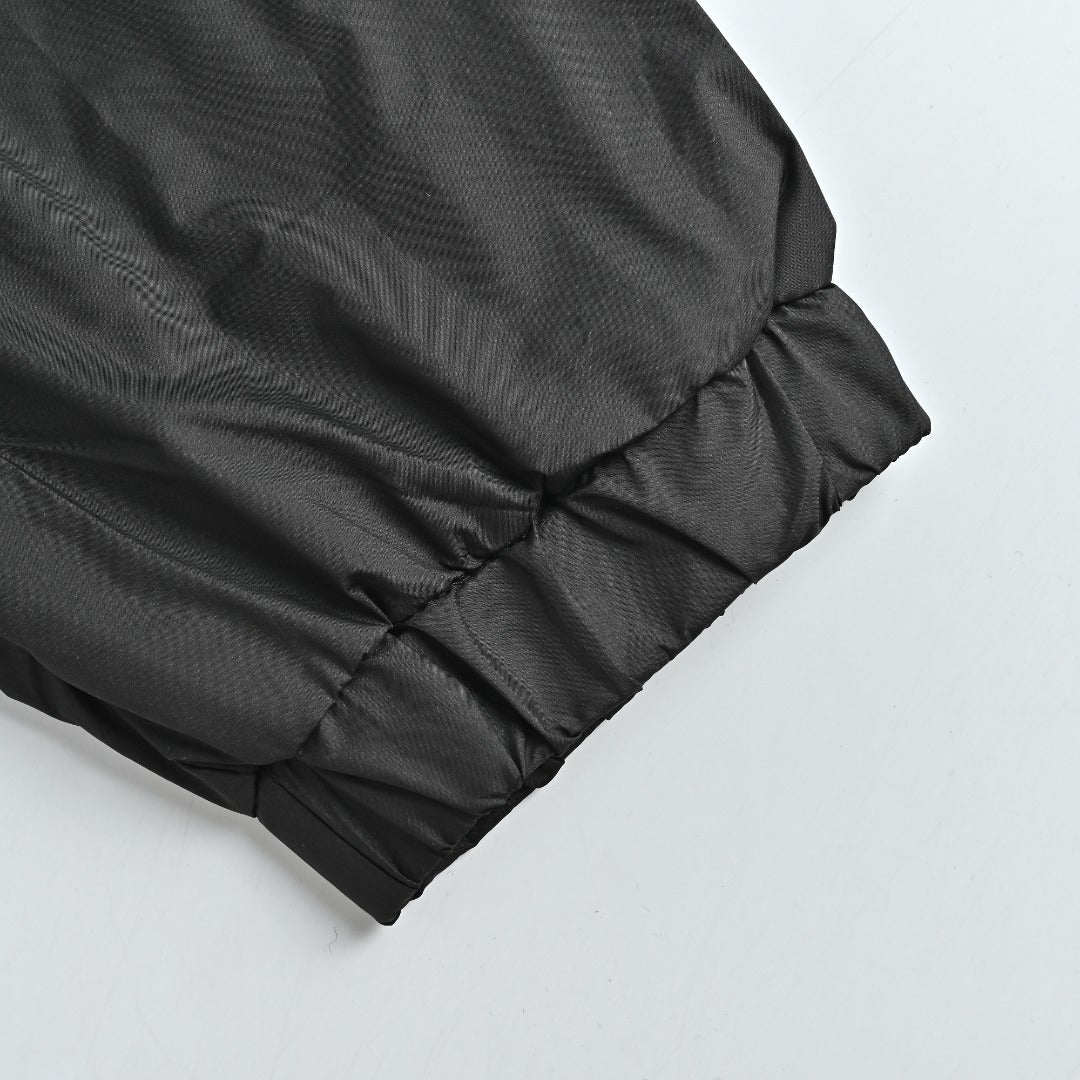 Moncler Black Lightweight Hooded Zip-Up Jacket