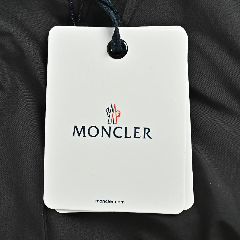 Moncler Black Lightweight Hooded Zip-Up Jacket