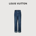Louis Vuitton Blue Turn-Up Cuff Skate Jeans