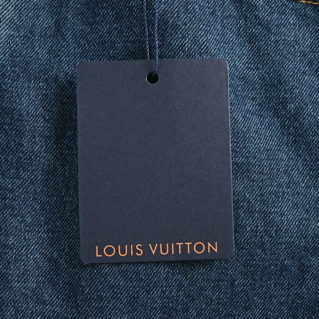 Louis Vuitton Blue Turn-Up Cuff Skate Jeans