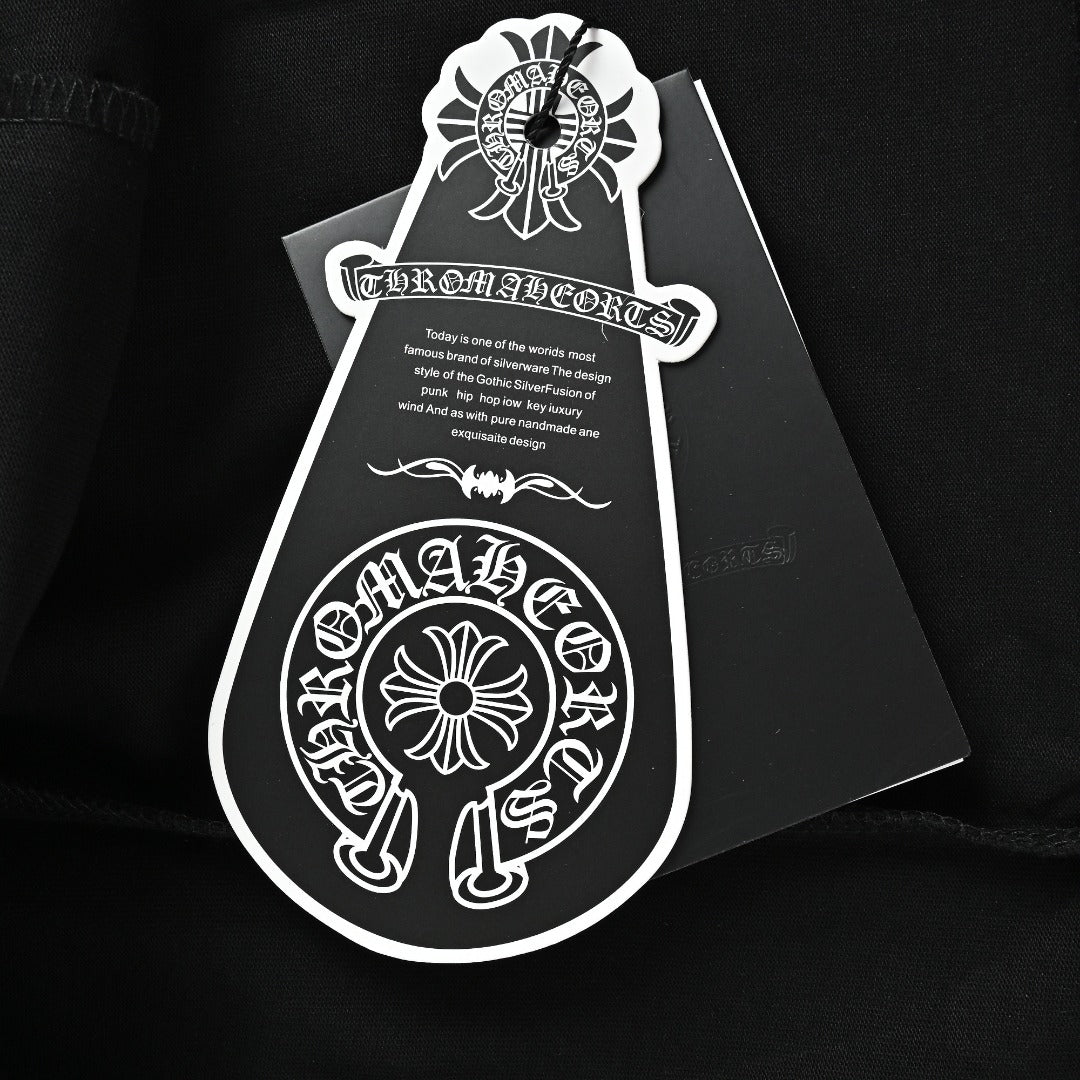 Chrome Hearts Black Triple Cross Print Long-Sleeve T-Shirt