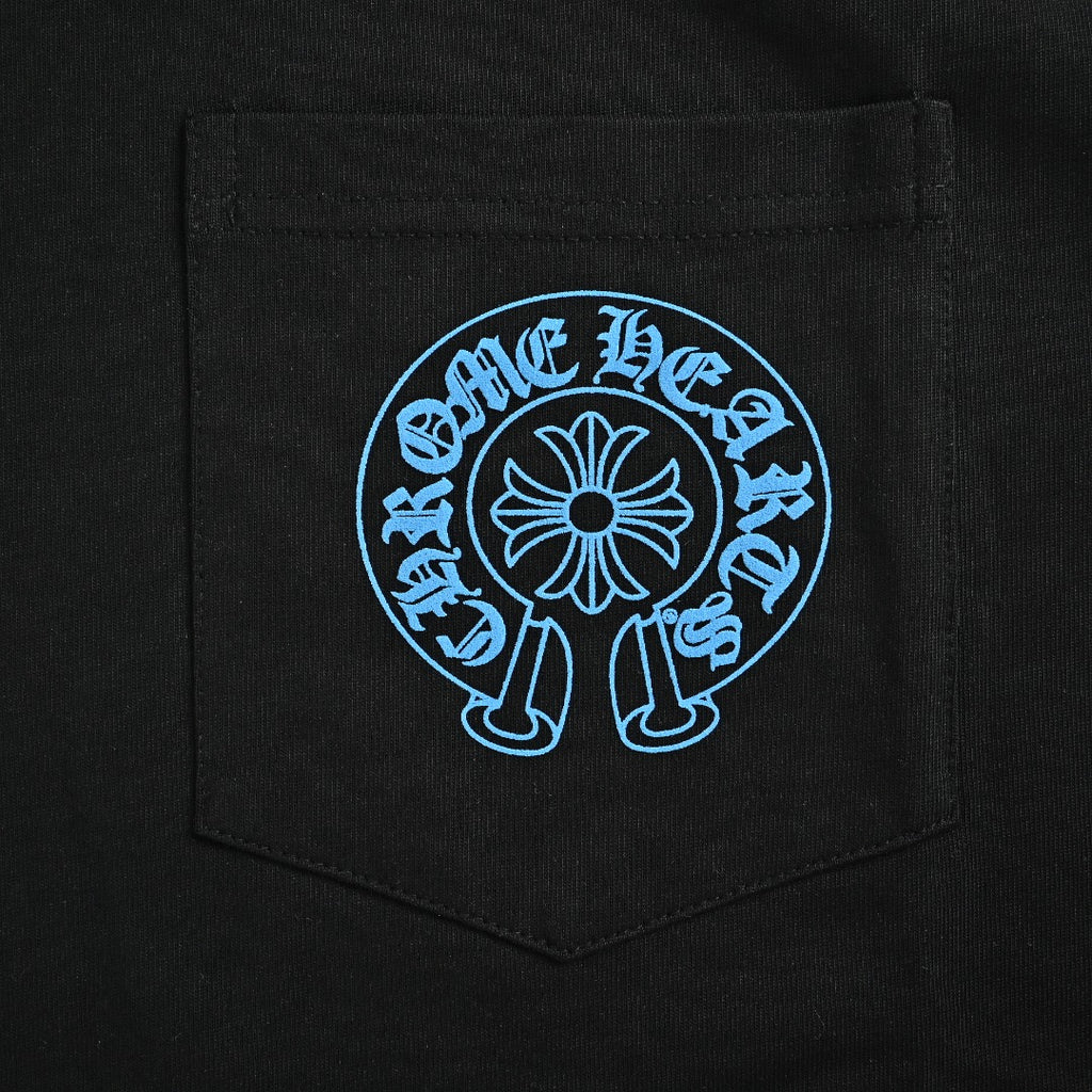 Chrome Hearts Black Triple Cross Print Long-Sleeve T-Shirt