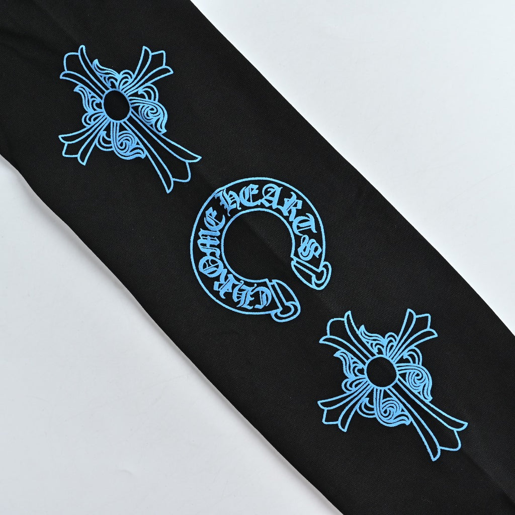 Chrome Hearts Black Triple Cross Print Long-Sleeve T-Shirt