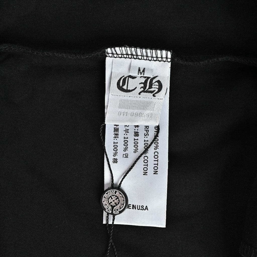 Chrome Hearts Black Triple Cross Print Long-Sleeve T-Shirt