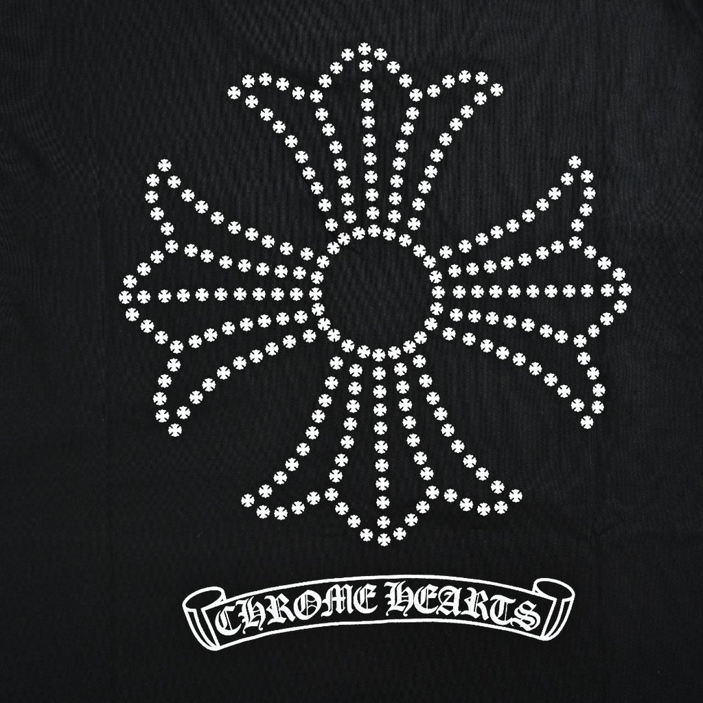 Chrome Hearts Black Dotted Cross Print Long-Sleeve T-Shirt