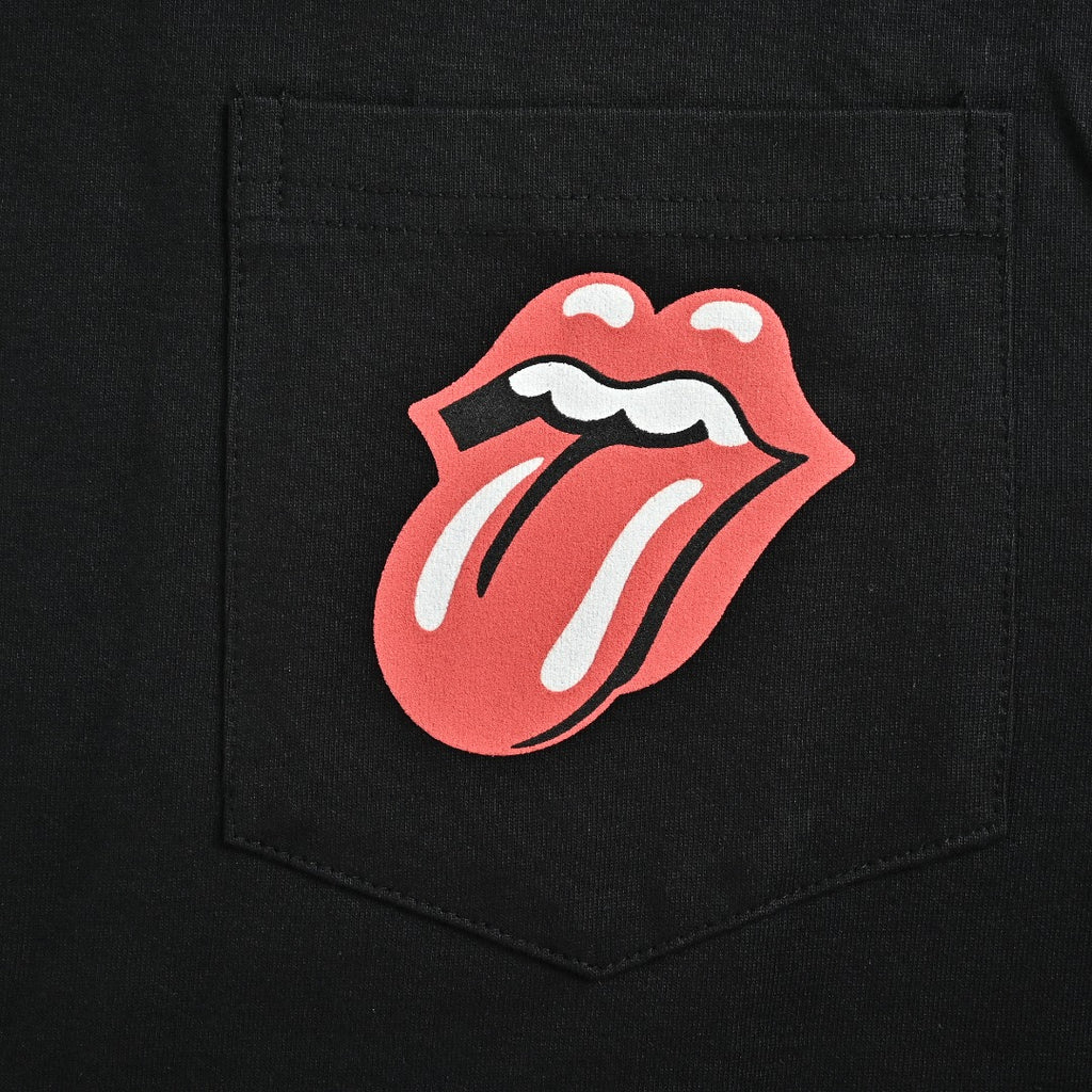 Chrome Hearts Black Red Tongue Print Long-Sleeve T-Shirt