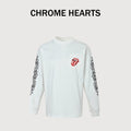 Chrome Hearts White Red Tongue Print Long-Sleeve T-Shirt