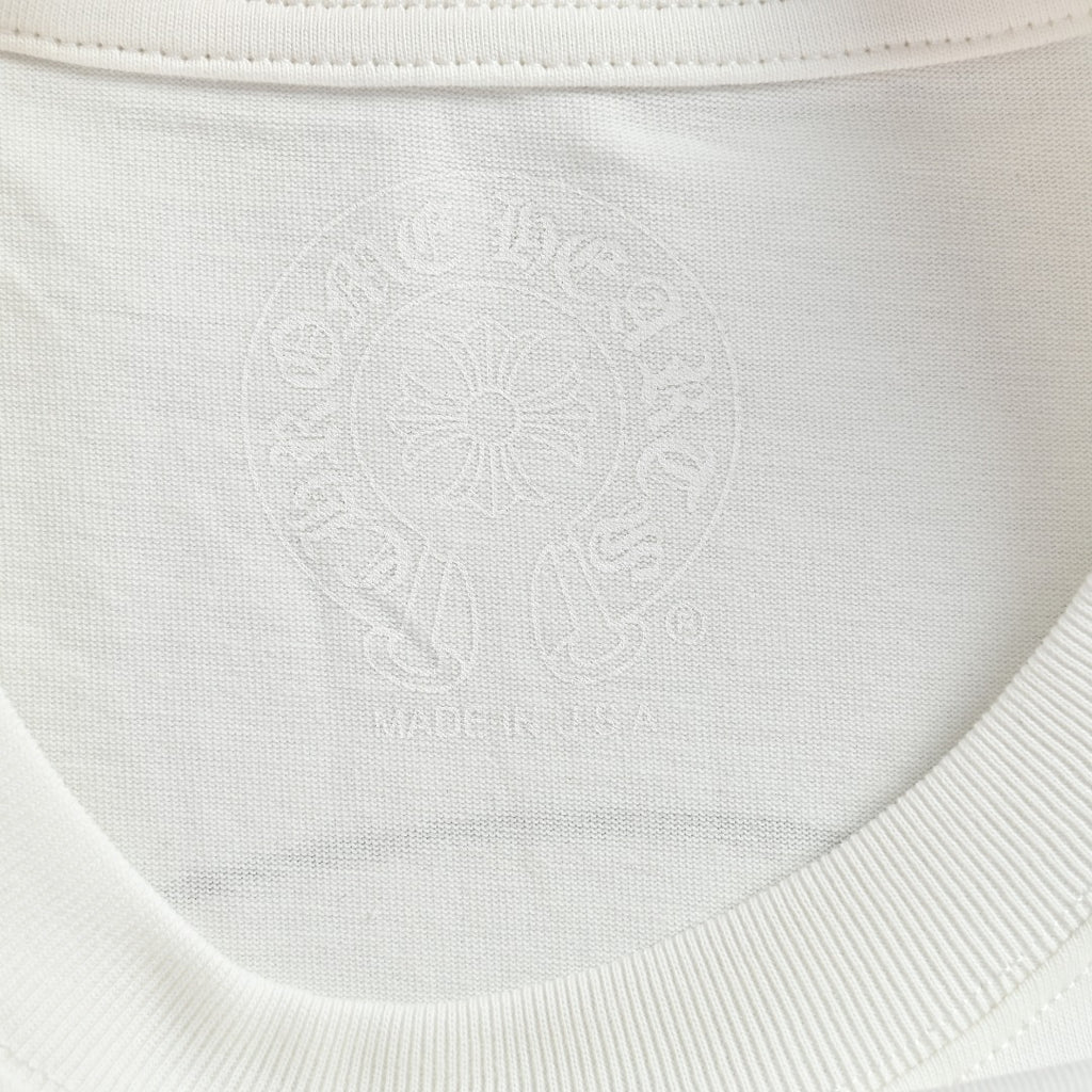 Chrome Hearts White Red Tongue Print Long-Sleeve T-Shirt