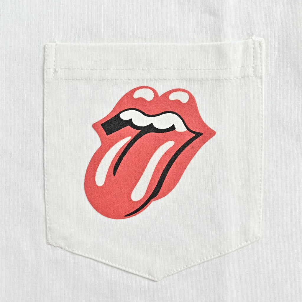 Chrome Hearts White Red Tongue Print Long-Sleeve T-Shirt