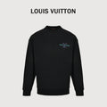 Louis Vuitton Black Monogram Embroidered Crewneck Sweatshirt