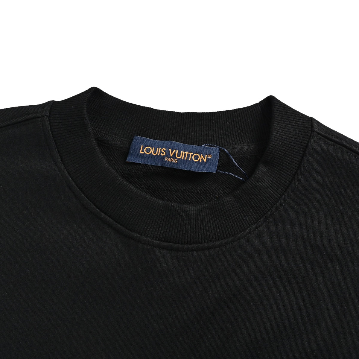 Louis Vuitton Black Monogram Embroidered Crewneck Sweatshirt