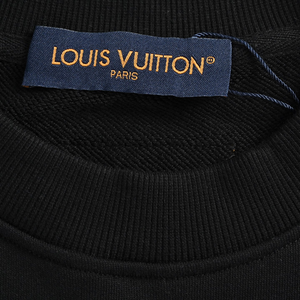 Louis Vuitton Black Monogram Embroidered Crewneck Sweatshirt