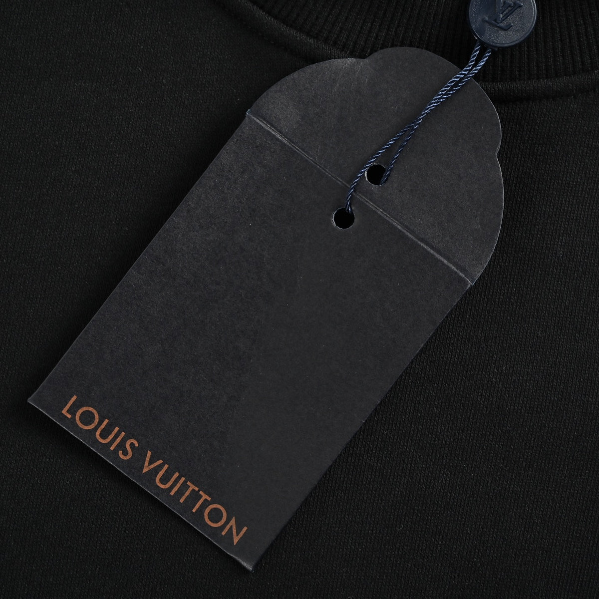 Louis Vuitton Black Monogram Embroidered Crewneck Sweatshirt