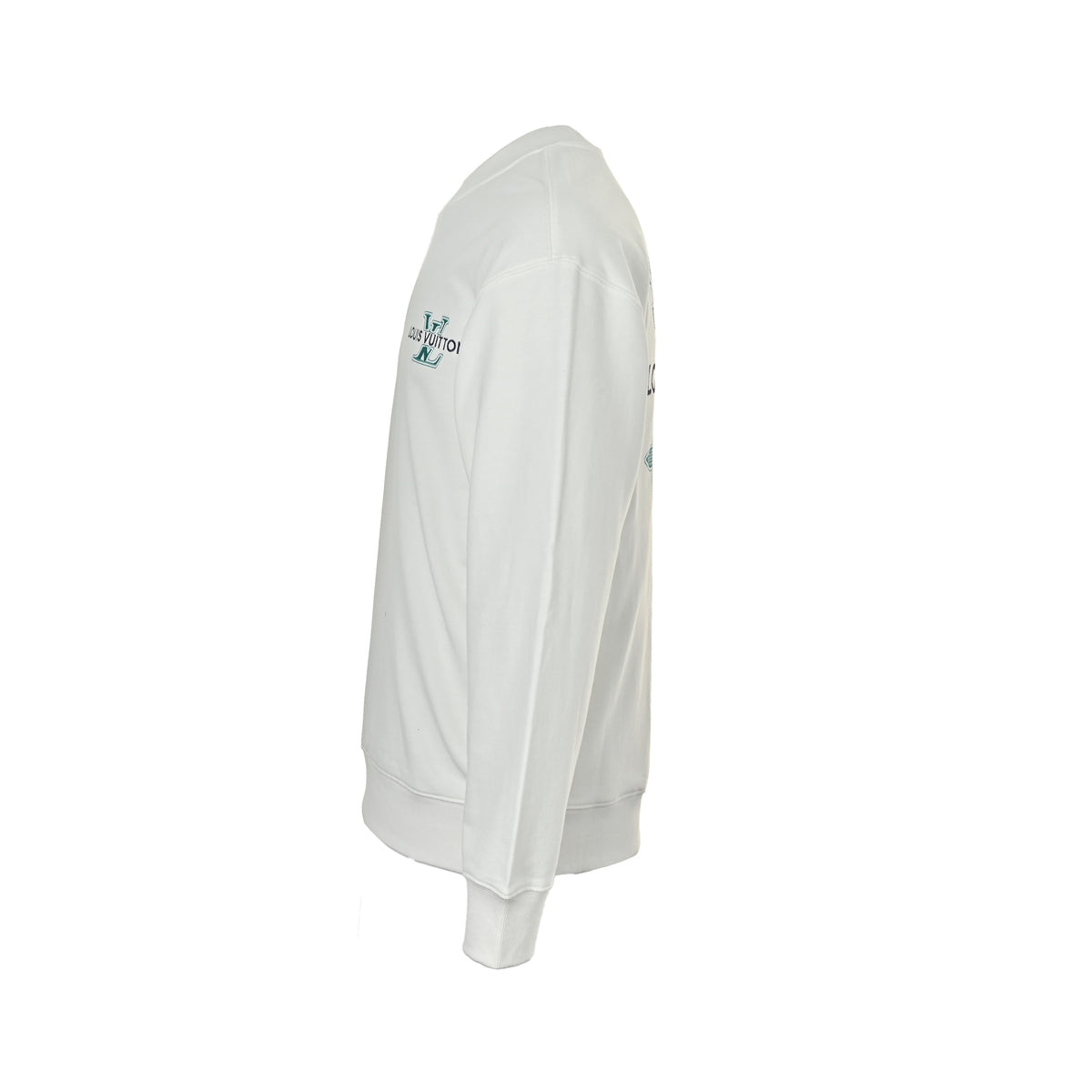 Louis Vuitton Off-White Monogram Embroidered Crewneck Sweatshirt