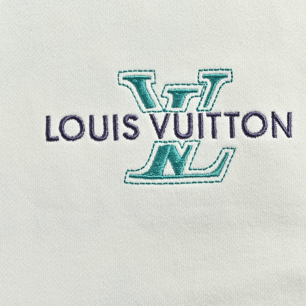 Louis Vuitton Off-White Monogram Embroidered Crewneck Sweatshirt