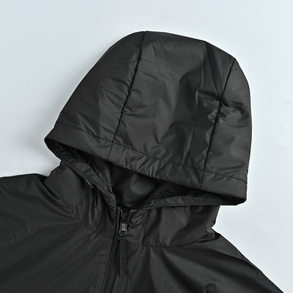 Moncler Black Badge Detail Lightweight Hooded Zip-Up Jacket