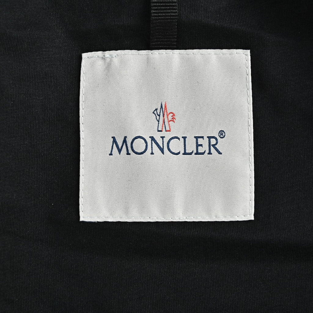 Moncler Black Badge Detail Lightweight Hooded Zip-Up Jacket
