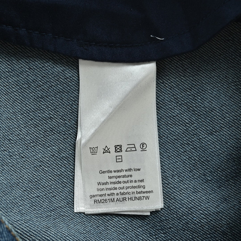 Louis Vuitton Blue Turn-Up Cuff Skate Jeans