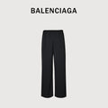 Balenciaga Black Slogan Detail Wool Trousers